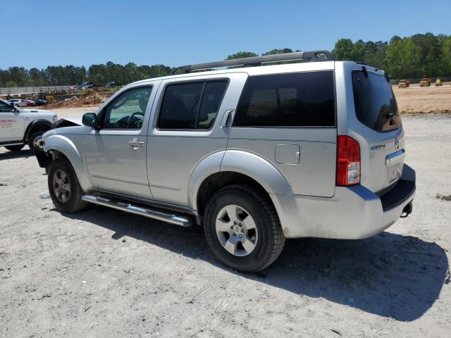 5N1AR1NN1BC612712 - 2011 NISSAN PATHFINDER S SILVER photo 2