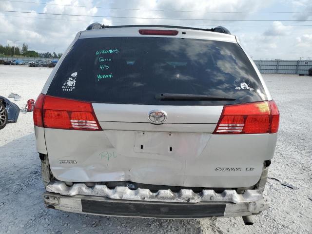 5TDZA23C14S115831 - 2004 TOYOTA SIENNA CE BEIGE photo 6