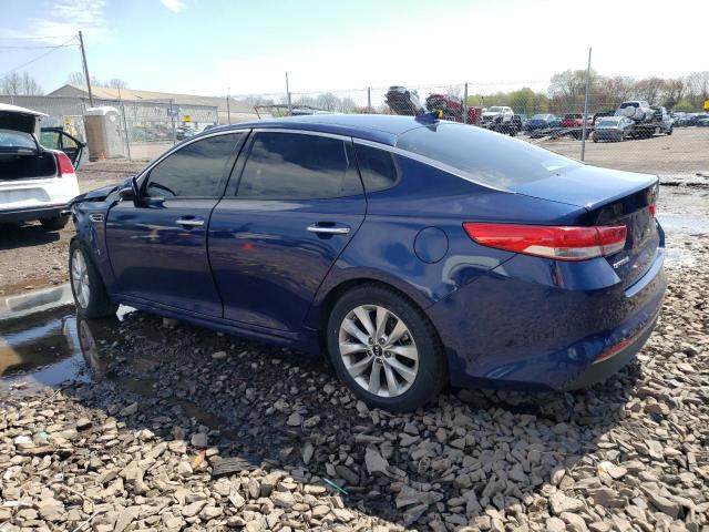 5XXGU4L38GG113977 - 2016 KIA OPTIMA EX BLUE photo 2