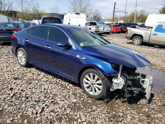 5XXGU4L38GG113977 - 2016 KIA OPTIMA EX BLUE photo 4