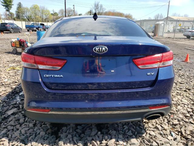 5XXGU4L38GG113977 - 2016 KIA OPTIMA EX BLUE photo 6