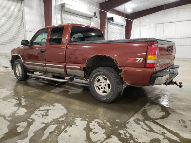 1GCEK19T2XZ115384 - 1999 CHEVROLET 1500 K1500 MAROON photo 2