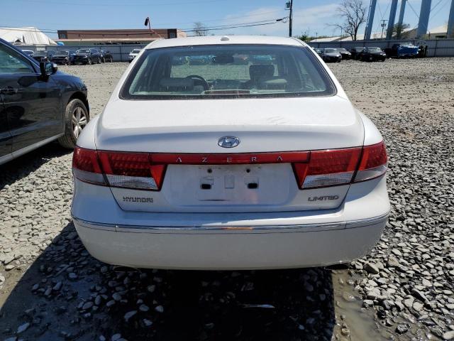 KMHFC46F59A371436 - 2009 HYUNDAI AZERA SE WHITE photo 6