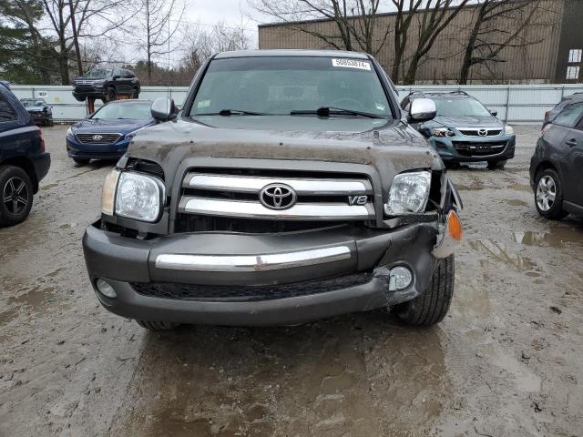 5TBDT44175S489108 - 2005 TOYOTA TUNDRA DOUBLE CAB SR5 GRAY photo 5