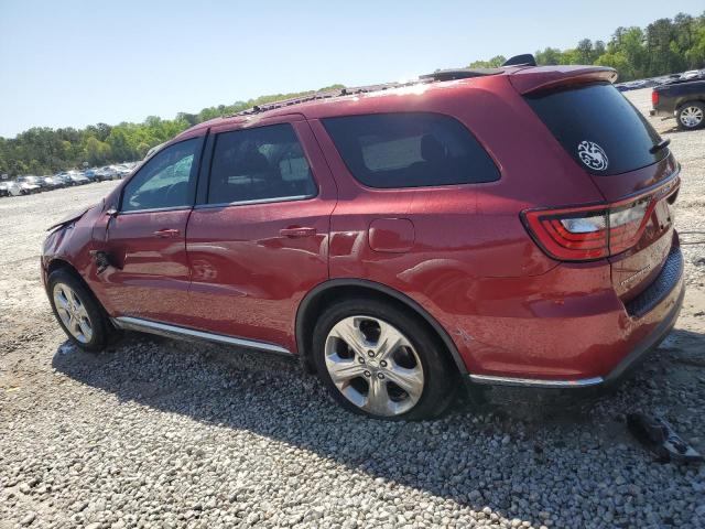 1C4RDHDG8EC502276 - 2014 DODGE DURANGO LIMITED RED photo 2