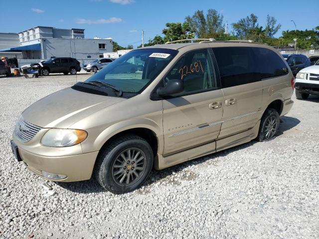 2C8GP64L41R190182 - 2001 CHRYSLER TOWN & COU LIMITED GOLD photo 1