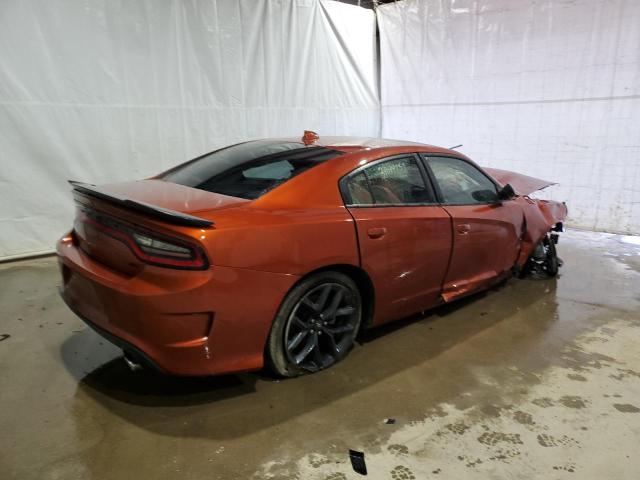 2C3CDXHG2MH605977 - 2021 DODGE CHARGER GT ORANGE photo 3