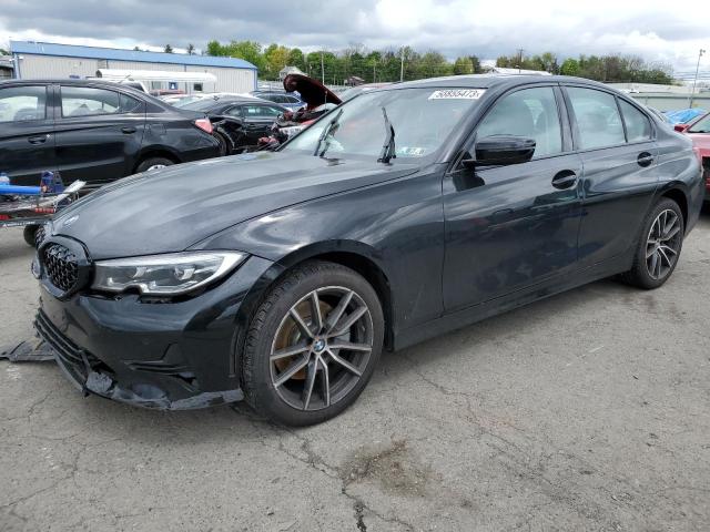 3MW5R7J56K8A04915 - 2019 BMW 330XI შავი ფოტო 1