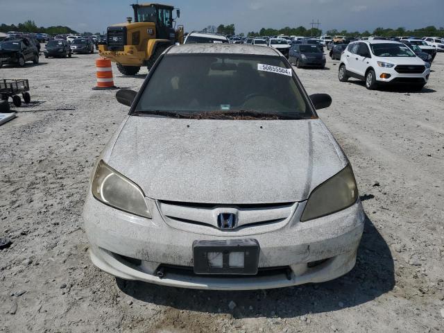 2HGES16575H520676 - 2005 HONDA CIVIC LX WHITE photo 5