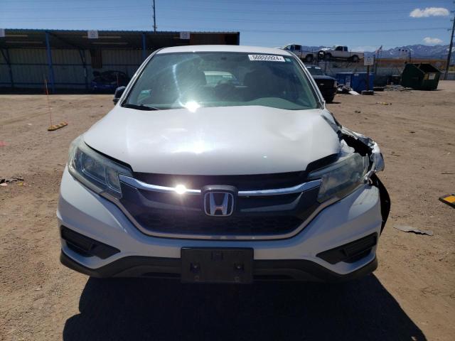 5J6RM4H35FL016407 - 2015 HONDA CR-V LX WHITE photo 5