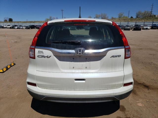 5J6RM4H35FL016407 - 2015 HONDA CR-V LX WHITE photo 6