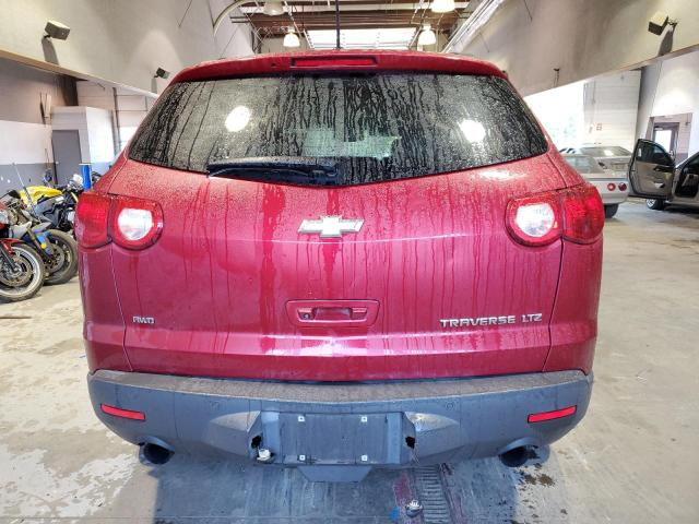 1GNKVLED8CJ118343 - 2012 CHEVROLET TRAVERSE LTZ RED photo 6