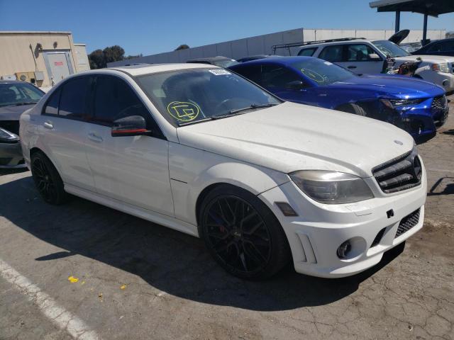 WDDGF77X59F269992 - 2009 MERCEDES-BENZ C 63 AMG WHITE photo 1