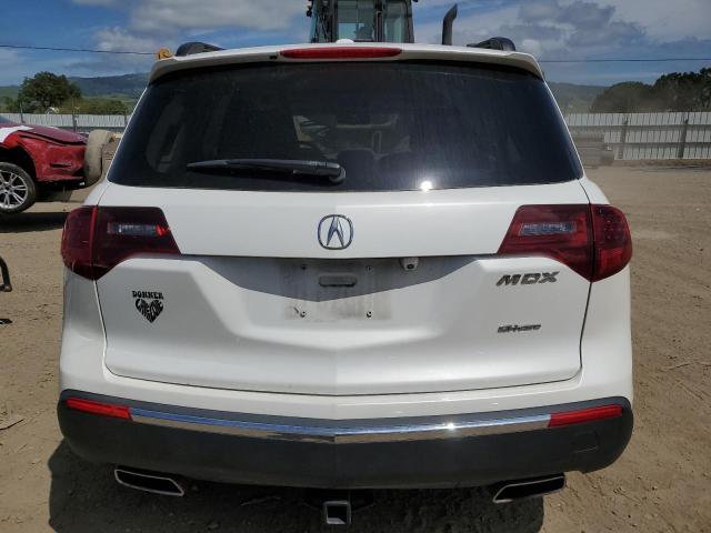 2HNYD2H34DH525012 - 2013 ACURA MDX TECHNOLOGY WHITE photo 6