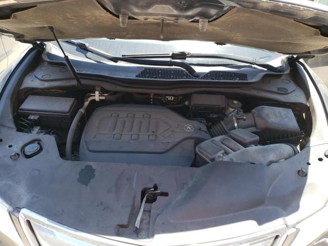 5FRYD4H40FB011952 - 2015 ACURA MDX TECHNOLOGY GRAY photo 12