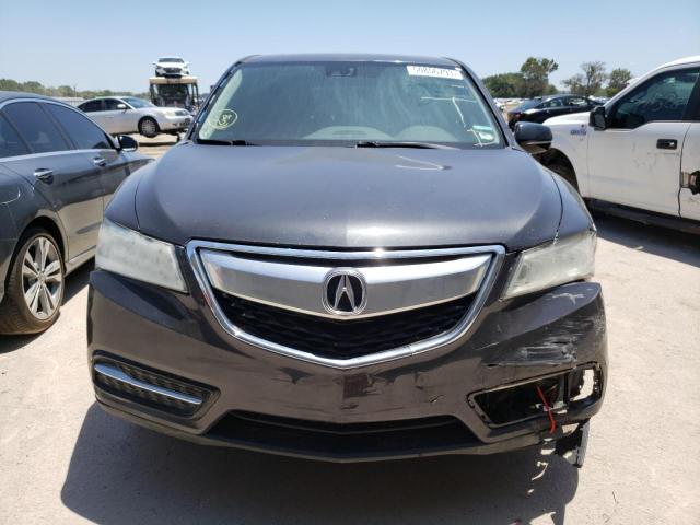5FRYD4H40FB011952 - 2015 ACURA MDX TECHNOLOGY GRAY photo 5