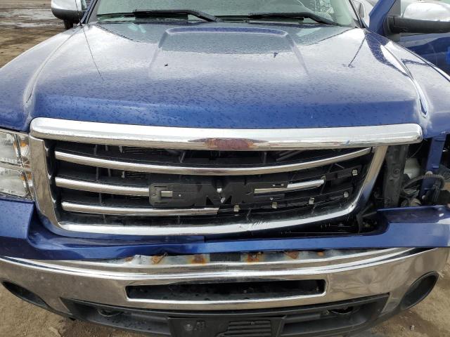 1GTR2VE76DZ373632 - 2013 GMC SIERRA K1500 SLE BLUE photo 11