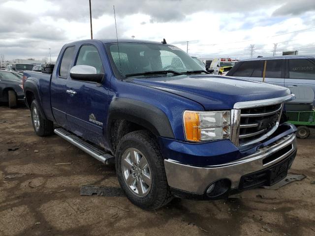 1GTR2VE76DZ373632 - 2013 GMC SIERRA K1500 SLE BLUE photo 4