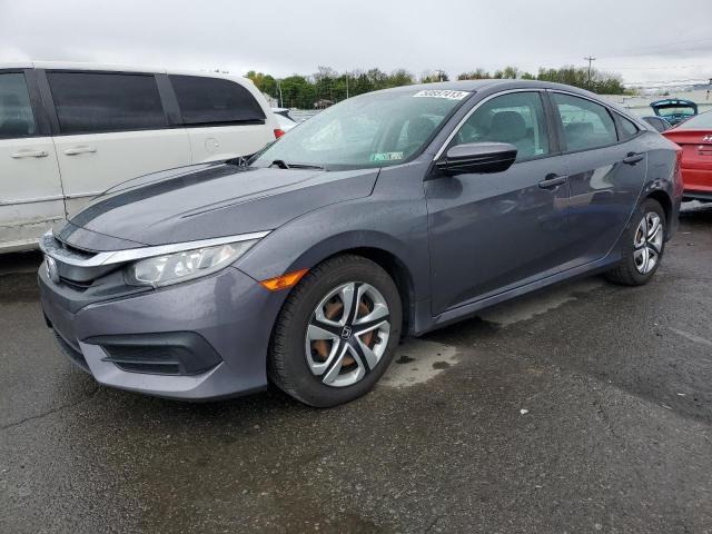 2HGFC2F59JH594165 - 2018 HONDA CIVIC LX GRAY photo 1