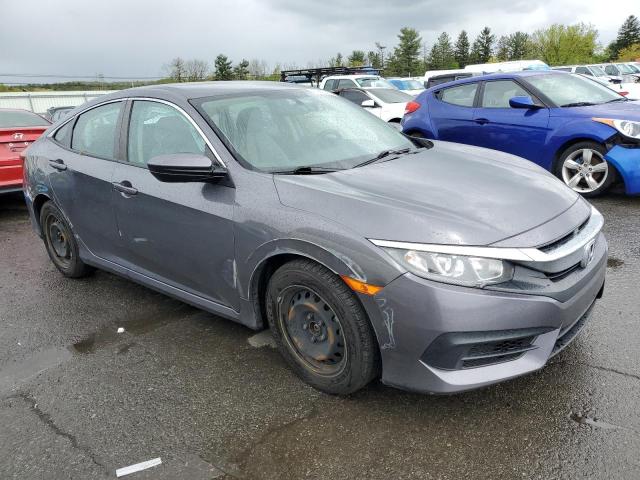 2HGFC2F59JH594165 - 2018 HONDA CIVIC LX GRAY photo 4