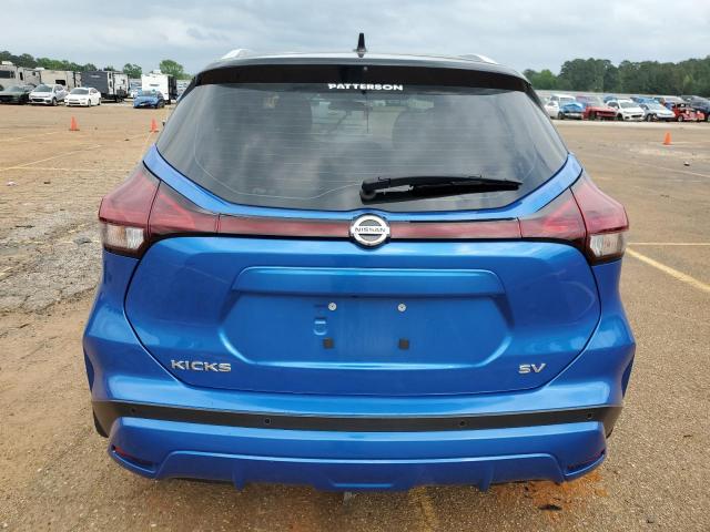 3N1CP5CV5ML555972 - 2021 NISSAN KICKS SV BLUE photo 6