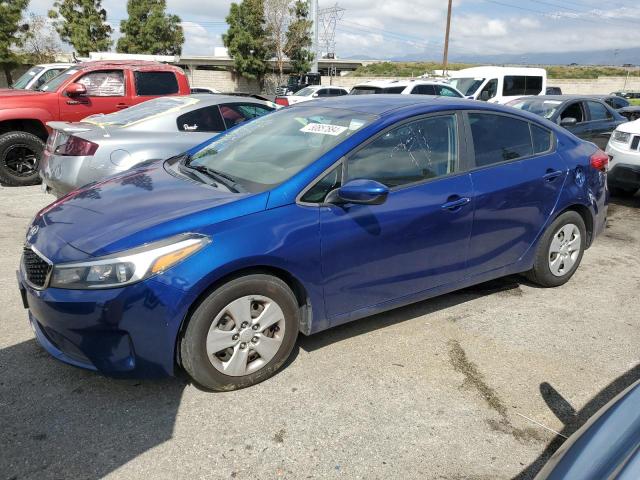 3KPFK4A76HE037435 - 2017 KIA FORTE LX BLUE photo 1