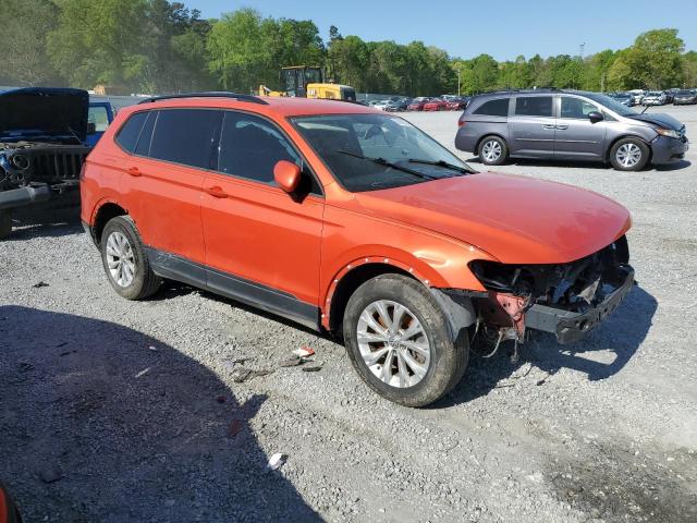 3VV1B7AX1JM123390 - 2018 VOLKSWAGEN TIGUAN S ORANGE photo 4