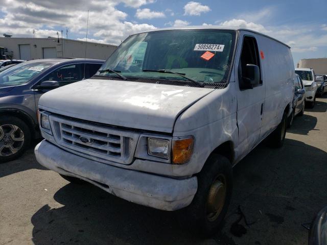 1FTSE34L54HB51830 - 2004 FORD ECONOLINE E350 SUPER DUTY VAN WHITE photo 1