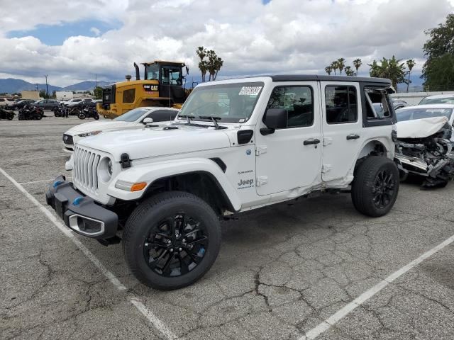 1C4JJXP66PW642461 - 2023 JEEP WRANGLER SAHARA 4XE WHITE photo 1