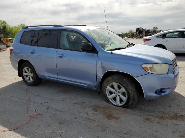 5TDBK3EH3AS031308 - 2010 TOYOTA HIGHLANDER BLUE photo 4