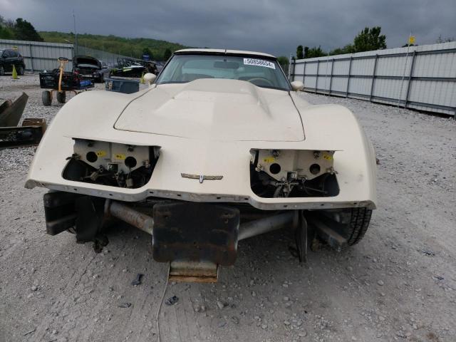 1Z878AS440512 - 1980 CHEVROLET CORVETTE CREAM photo 5