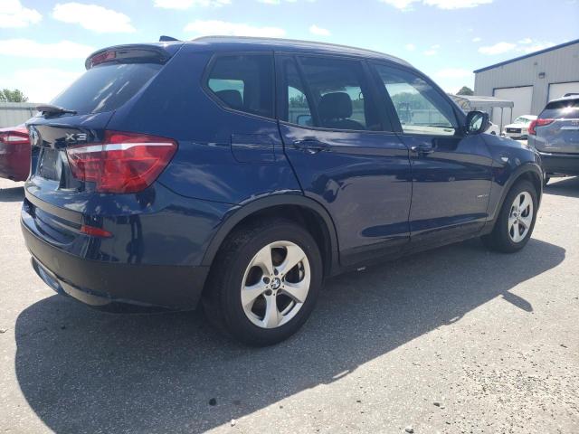 5UXWX5C59BL707690 - 2011 BMW X3 XDRIVE28I BLUE photo 3