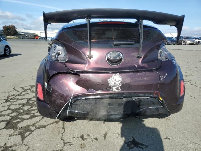 KMHTC6AD6CU035627 - 2012 HYUNDAI VELOSTER MAROON photo 6