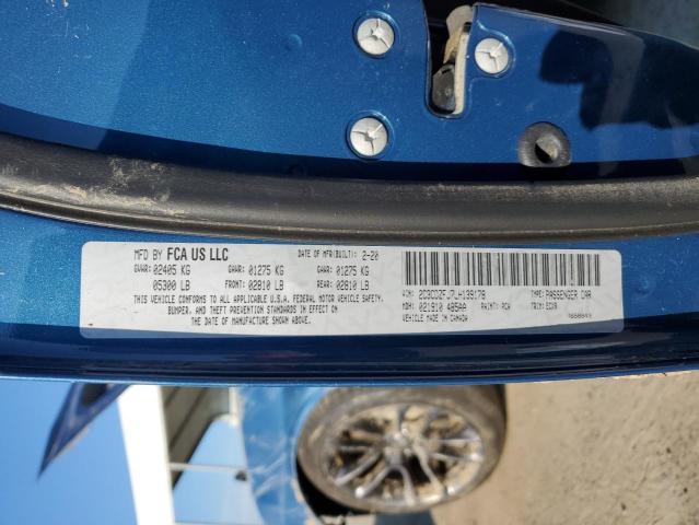 2C3CDZFJ7LH139178 - 2020 DODGE CHALLENGER R/T SCAT PACK BLUE photo 12