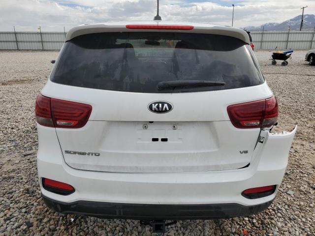 5XYPGDA58KG560390 - 2019 KIA SORENTO LX WHITE photo 6