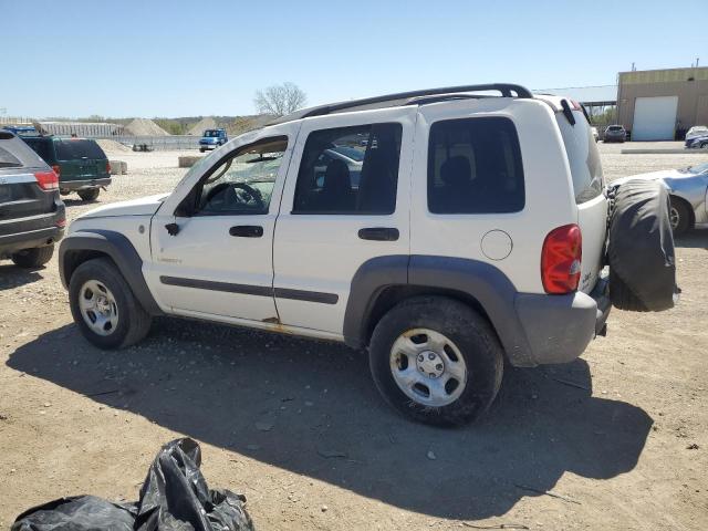 1J4GL48K04W261838 - 2004 JEEP LIBERTY SPORT WHITE photo 2