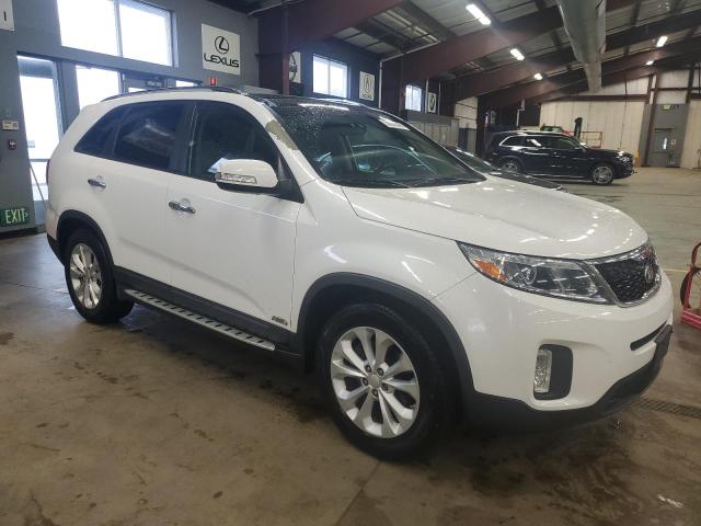 5XYKUDA71EG466876 - 2014 KIA SORENTO EX WHITE photo 4