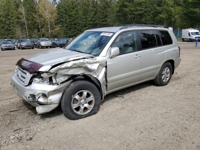 JTEHD21A140028921 - 2004 TOYOTA HIGHLANDER SILVER photo 1