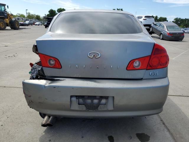 JNKCV51E86M513812 - 2006 INFINITI G35 GRAY photo 6