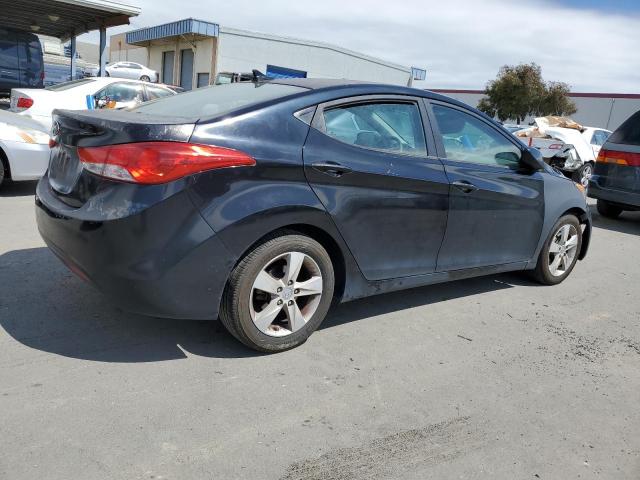 KMHDH4AE3CU273891 - 2012 HYUNDAI ELANTRA GLS BLACK photo 3