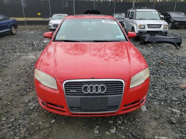 WAUDF78E37A171691 - 2007 AUDI A4 2.0T QUATTRO RED photo 5