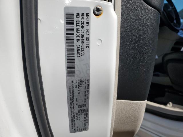 2C4RC1DG4MR533735 - 2021 CHRYSLER VOYAGER LXI WHITE photo 14