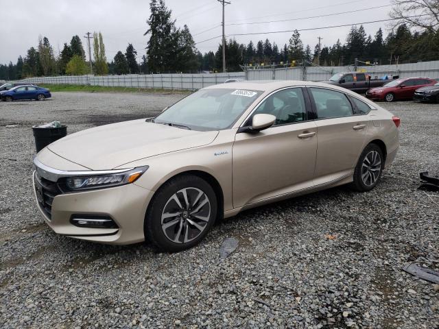 1HGCV3F47KA020481 - 2019 HONDA ACCORD HYBRID EX TAN photo 1