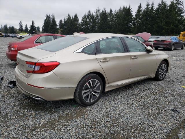 1HGCV3F47KA020481 - 2019 HONDA ACCORD HYBRID EX TAN photo 3