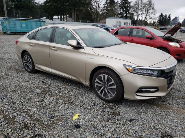 1HGCV3F47KA020481 - 2019 HONDA ACCORD HYBRID EX TAN photo 4