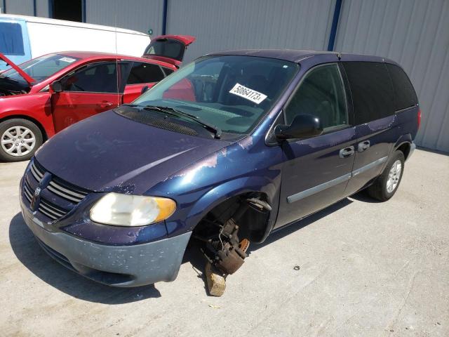 1D4GP25B86B630073 - 2006 DODGE CARAVAN SE BLUE photo 1