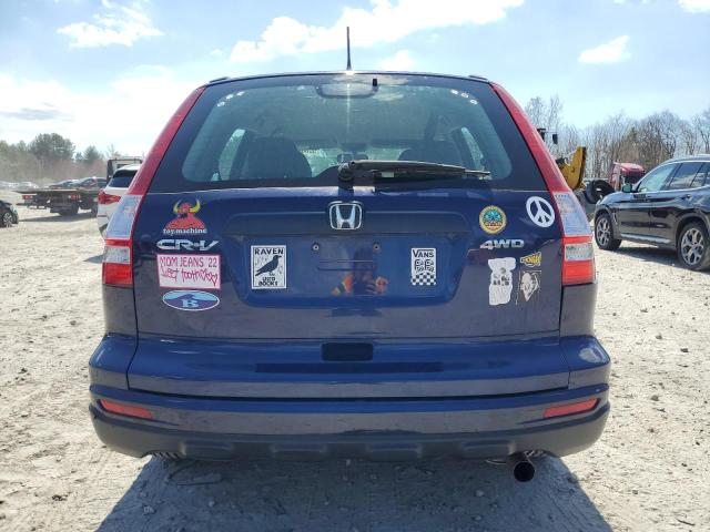 5J6RE4H34BL094989 - 2011 HONDA CR-V LX BLUE photo 6