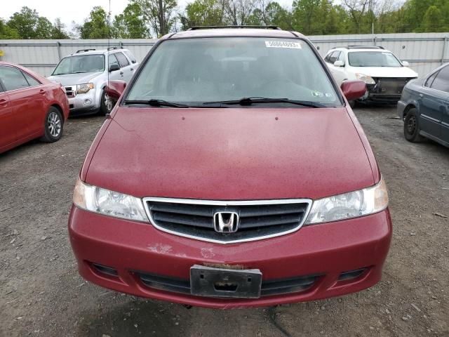 5FNRL18933B000636 - 2003 HONDA ODYSSEY EXL RED photo 5