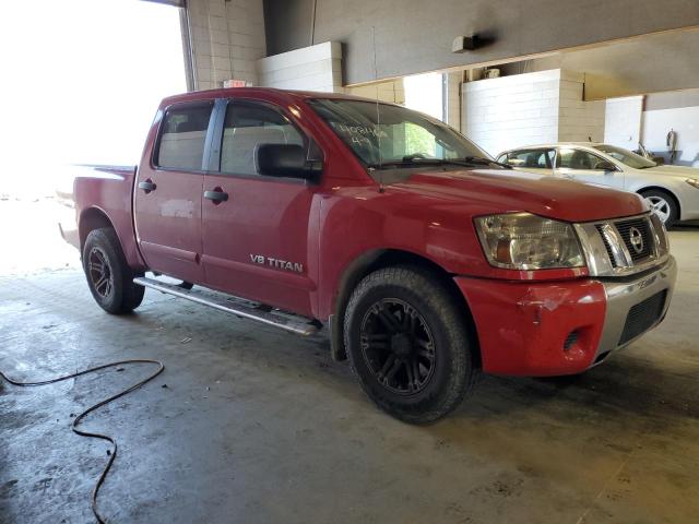 1N6AA0EK6CN306443 - 2012 NISSAN TITAN S RED photo 4