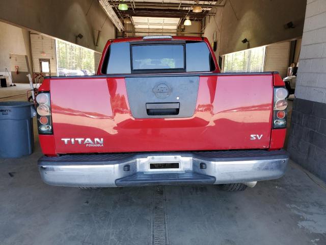 1N6AA0EK6CN306443 - 2012 NISSAN TITAN S RED photo 6